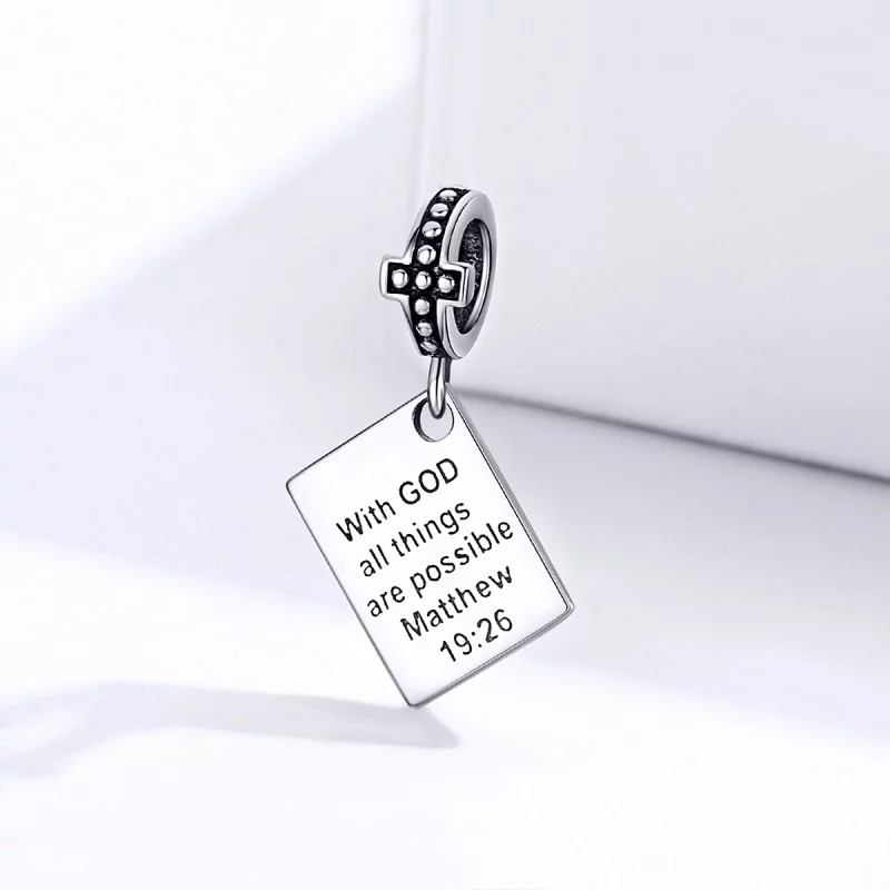 (image pour) Charm Pendant Style PANDORA Bible - SCC1424 - Afficher 2