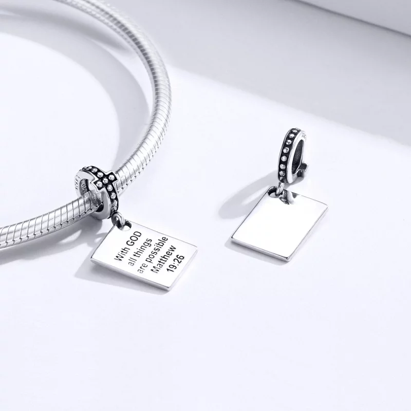 (image pour) Charm Pendant Style PANDORA Bible - SCC1424 - Afficher 4