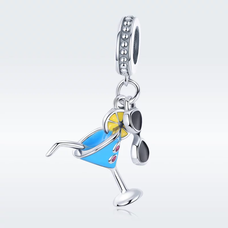 (image pour) Charm Pendant Style PANDORA Boissons froides d'été - SCC698 - Afficher 3