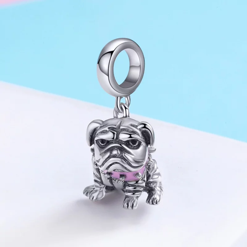 (image pour) Charm Pendant Style PANDORA Bouledogues anglais - SCC552 - Afficher 3