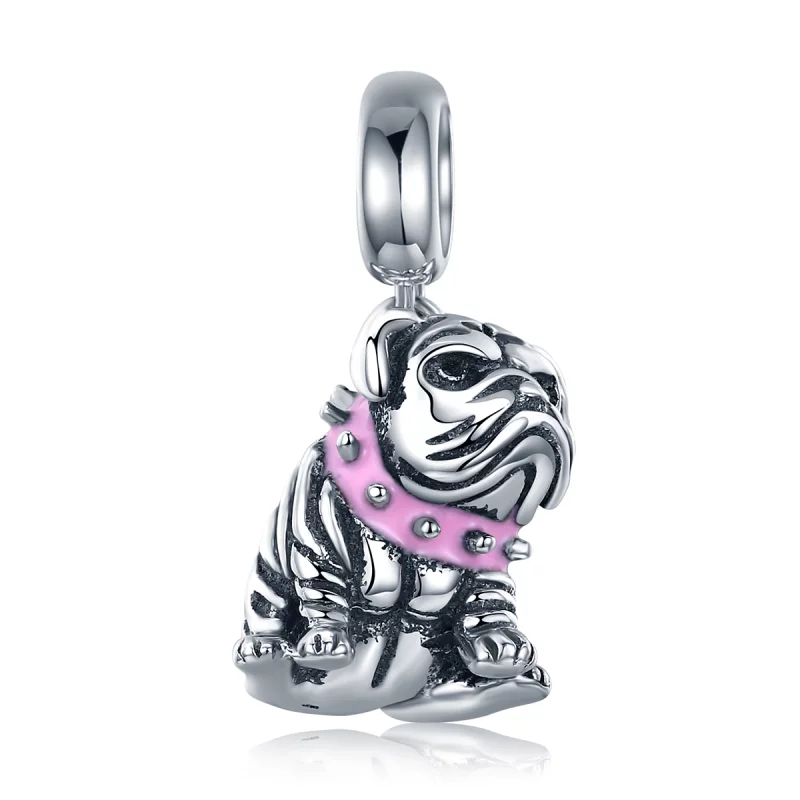 (image pour) Charm Pendant Style PANDORA Bouledogues anglais - SCC552