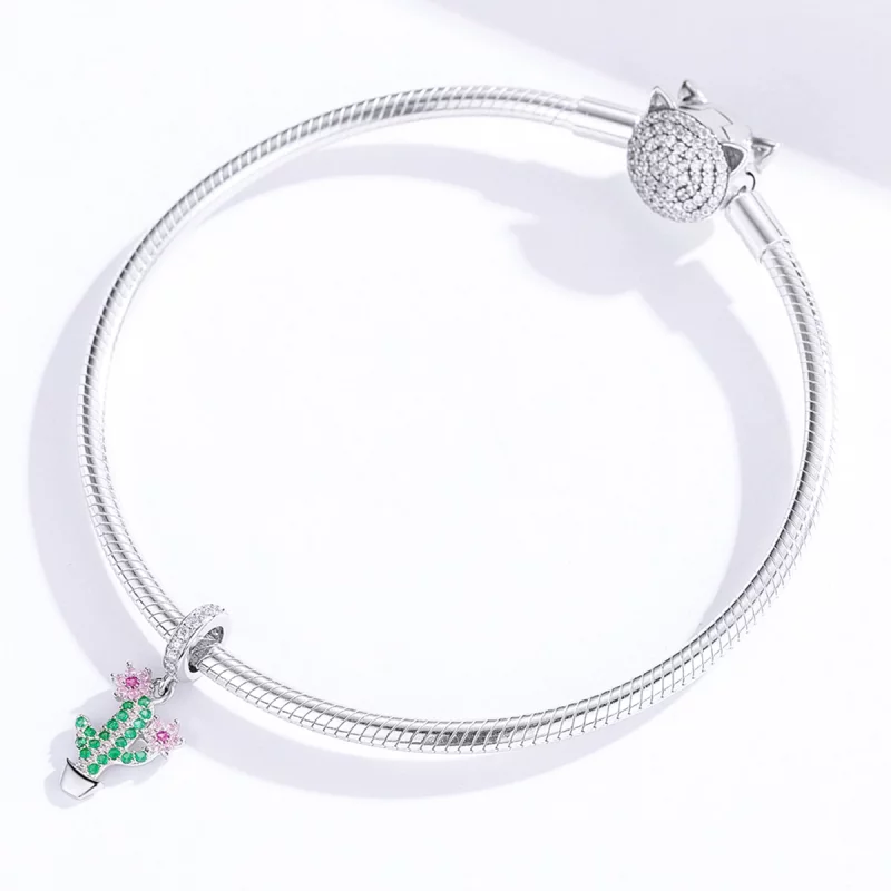 (image pour) Charm Pendant Style PANDORA Cactus - BSC121 - Afficher 3