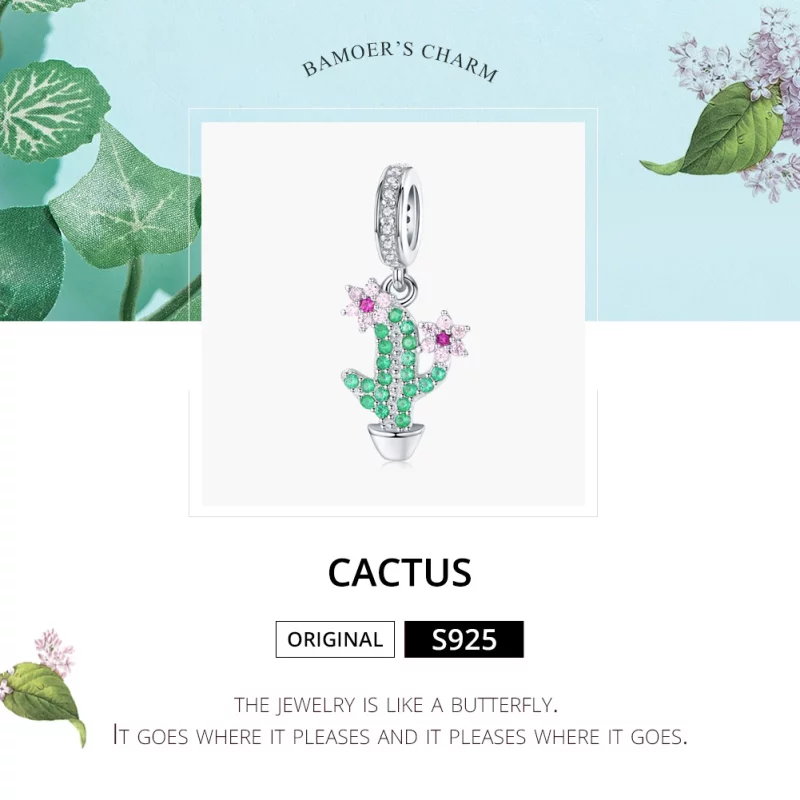 (image pour) Charm Pendant Style PANDORA Cactus - BSC121 - Afficher 5