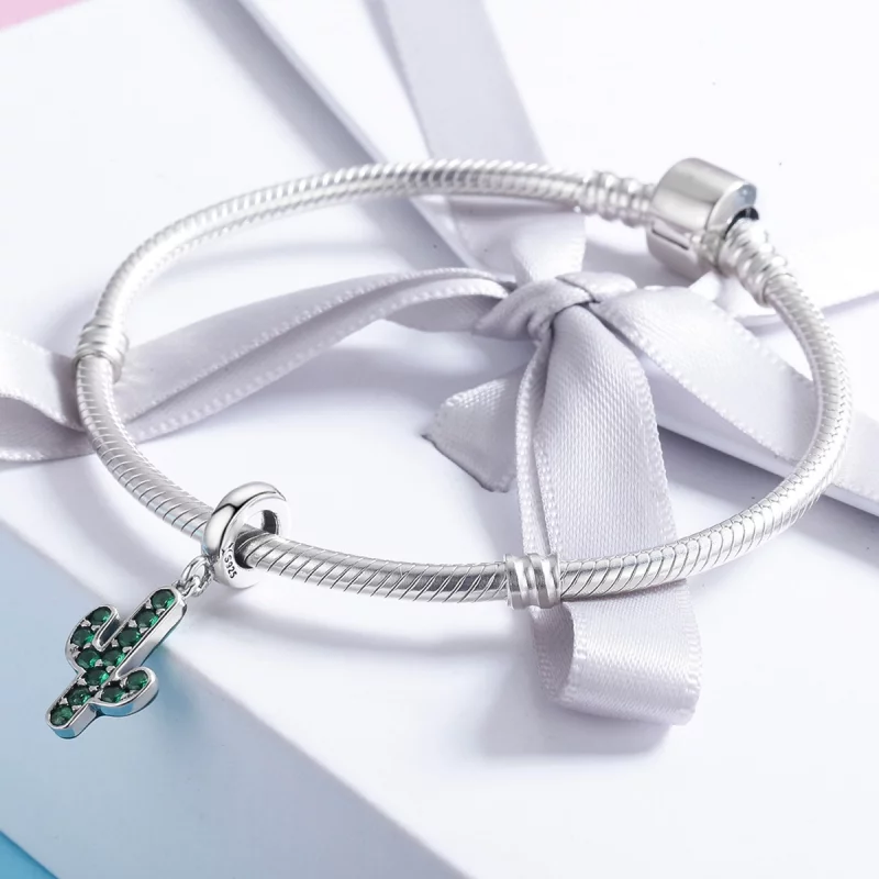 (image pour) Charm Pendant Style PANDORA Cactus frais - SCC515 - Afficher 4