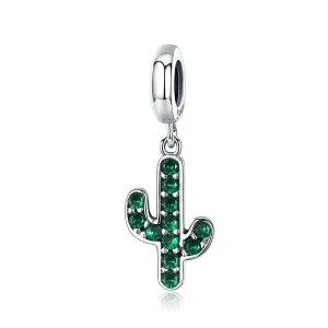 Charm Pendant Style PANDORA Cactus frais - SCC515 (image pour) Charm Pendant Style PANDORA Cactus frais - SCC515