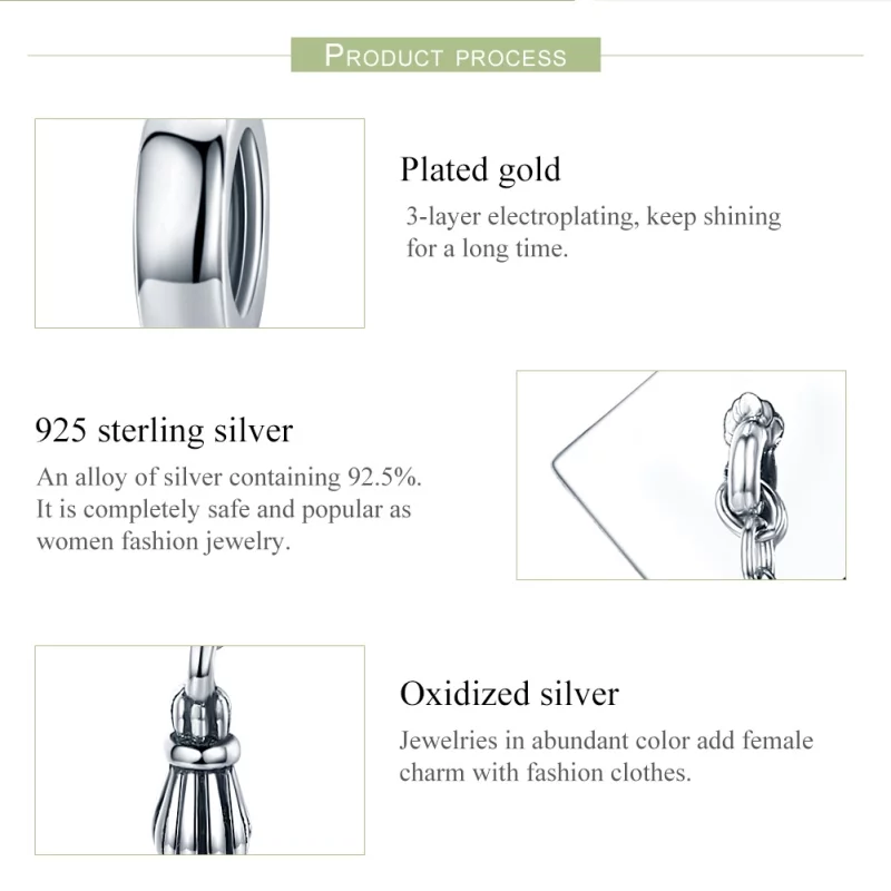 (image pour) Charm Pendant Style PANDORA Casquette Trancheuse de Graduation - SCC459 - Afficher 6
