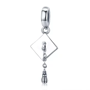 (image pour) Charm Pendant Style PANDORA Casquette Trancheuse de Graduation - SCC459