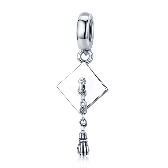 (image pour) Charm Pendant Style PANDORA Casquette Trancheuse de Graduation - SCC459