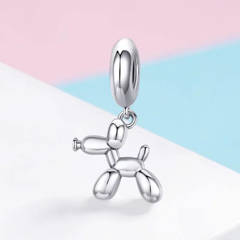 (image pour) Charm Pendant Style PANDORA Chien ballon mignon - SCC981 - Afficher 2