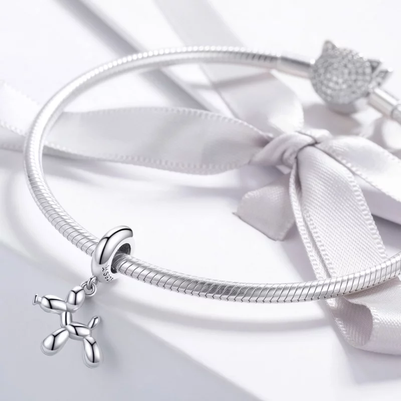 (image pour) Charm Pendant Style PANDORA Chien ballon mignon - SCC981 - Afficher 3