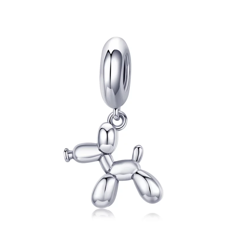 (image pour) Charm Pendant Style PANDORA Chien ballon mignon - SCC981
