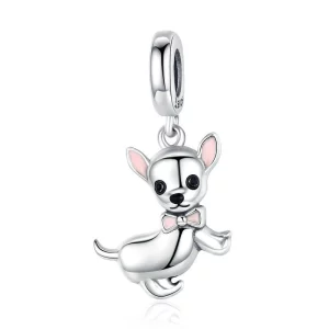 (image pour) Charm Pendant Style PANDORA Chihuahua - SCC1317