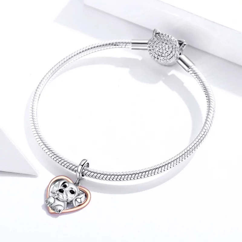 (image pour) Charm Pendant Style PANDORA Chiot labrador Bicolore - SCC1611 - Afficher 3