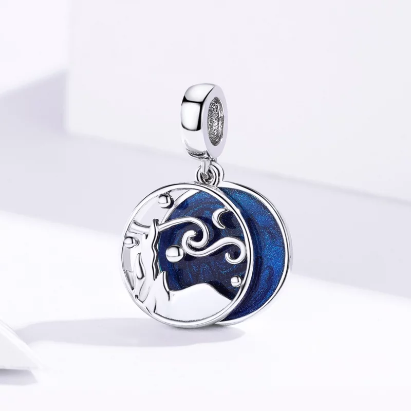(image pour) Charm Pendant Style PANDORA Ciel étoilé - SCC1389 - Afficher 2