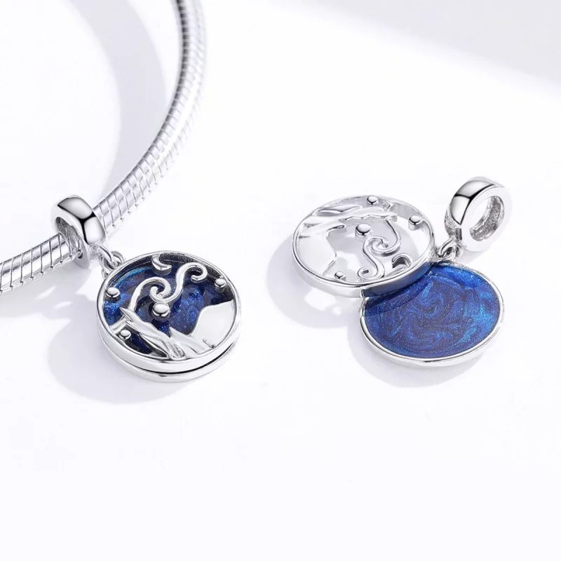 (image pour) Charm Pendant Style PANDORA Ciel étoilé - SCC1389 - Afficher 3