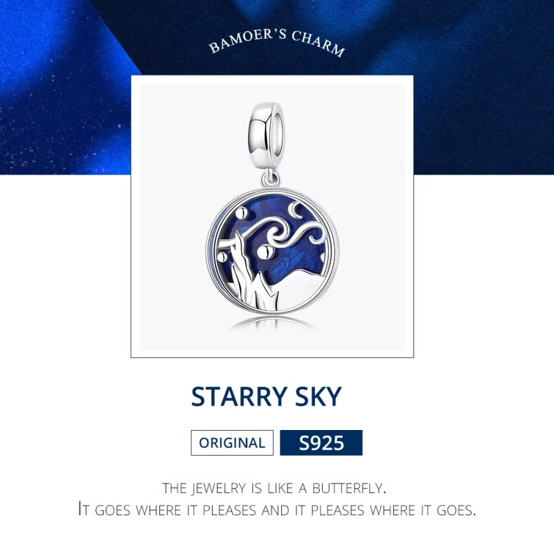(image pour) Charm Pendant Style PANDORA Ciel étoilé - SCC1389 - Afficher 7