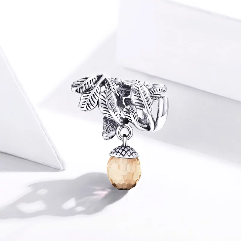 (image pour) Charm Pendant Style PANDORA Cône de pin porte-bonheur - BSC336 - Afficher 2