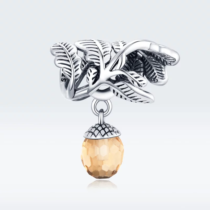 (image pour) Charm Pendant Style PANDORA Cône de pin porte-bonheur - BSC336 - Afficher 5