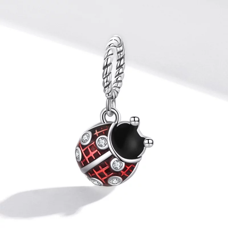 (image pour) Charm Pendant Style PANDORA Coccinelle six étoiles - SCC1874 - Afficher 2