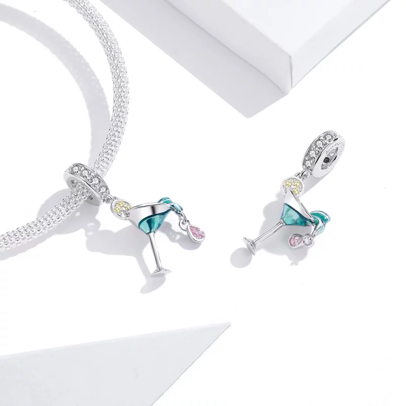 (image pour) Charm Pendant Style PANDORA Cocktail d'été - BSC262 - Afficher 4