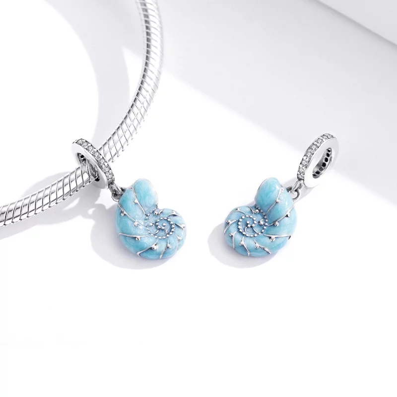 (image pour) Charm Pendant Style PANDORA Conque bleu - SCC1560 - Afficher 2
