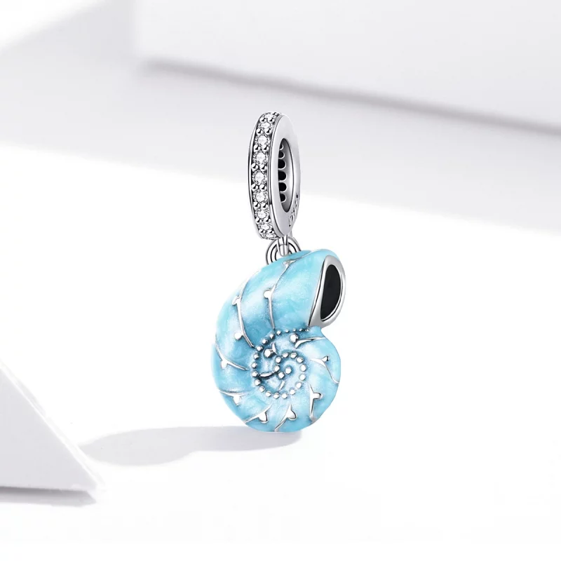 (image pour) Charm Pendant Style PANDORA Conque bleu - SCC1560 - Afficher 3
