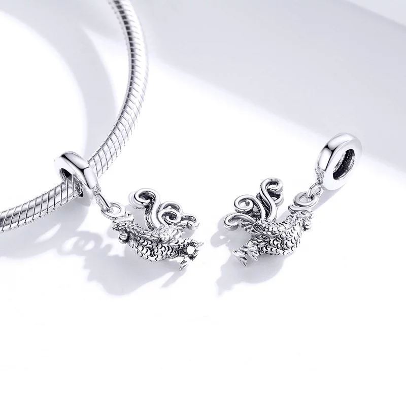 (image pour) Charm Pendant Style PANDORA Coq courageux - SCC1337 - Afficher 4