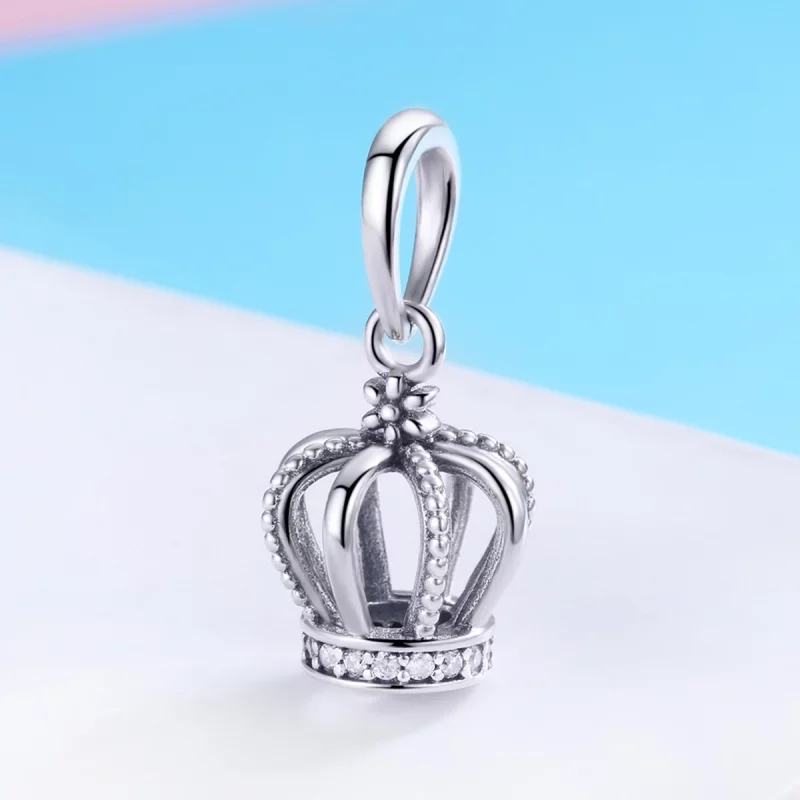 (image pour) Charm Pendant Style PANDORA Couronne élégante - SCC781 - Afficher 2