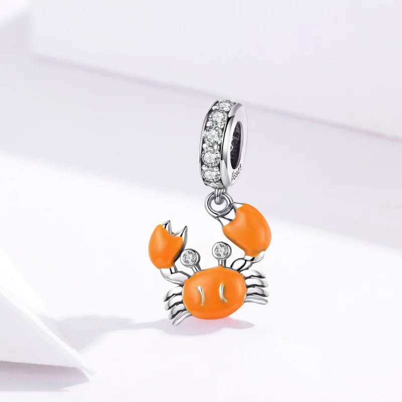 (image pour) Charm Pendant Style PANDORA Crabe d'été - BSC076 - Afficher 2