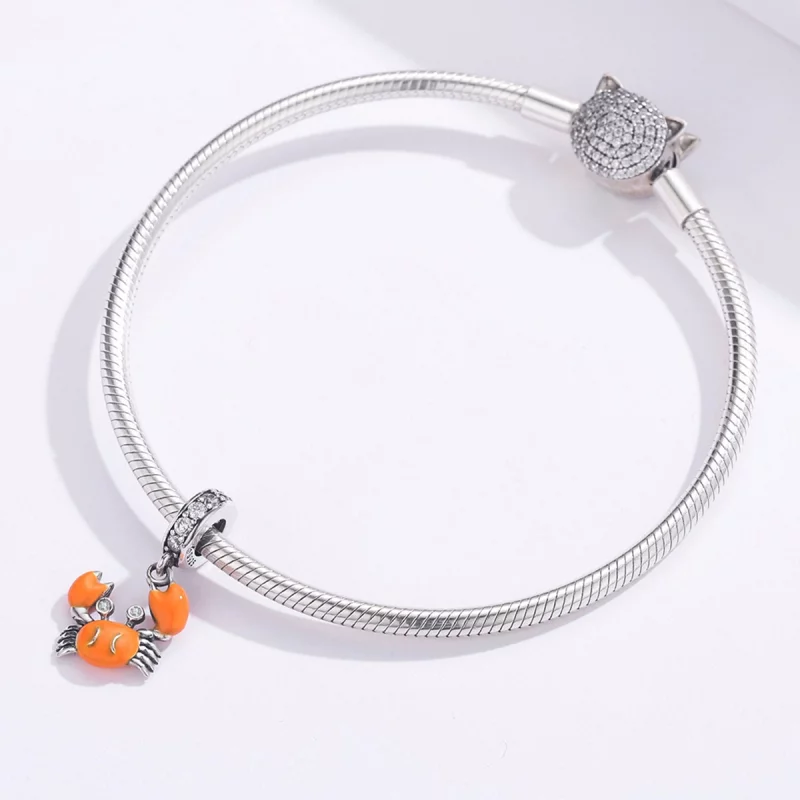 (image pour) Charm Pendant Style PANDORA Crabe d'été - BSC076 - Afficher 3
