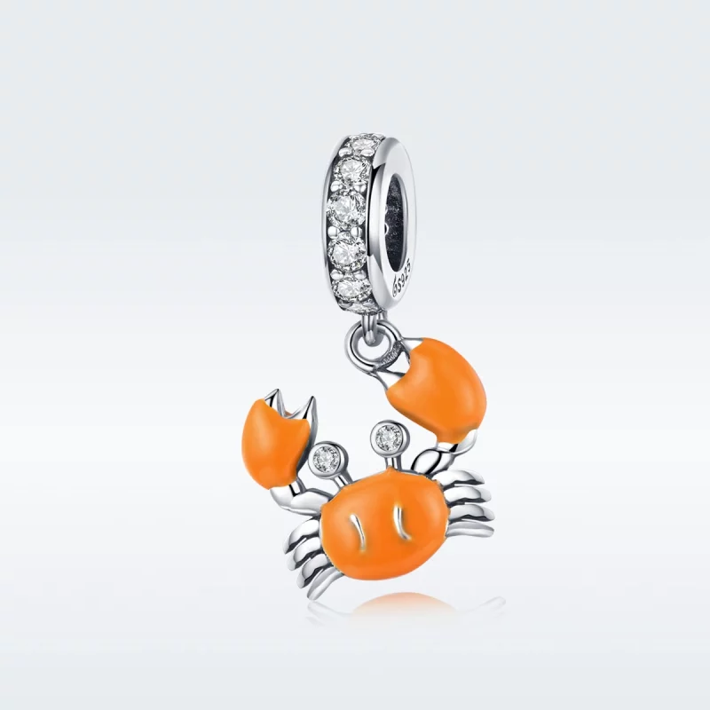 (image pour) Charm Pendant Style PANDORA Crabe d'été - BSC076 - Afficher 5