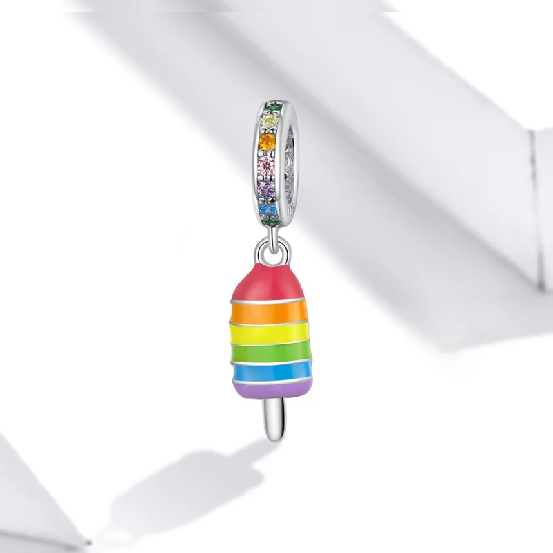 (image pour) Charm Pendant Style PANDORA Crème glacée arc-en-ciel - BSC351 - Afficher 4