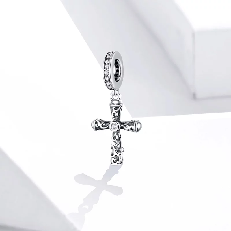 (image pour) Charm Pendant Style PANDORA Croix ancienne - BSC313 - Afficher 2