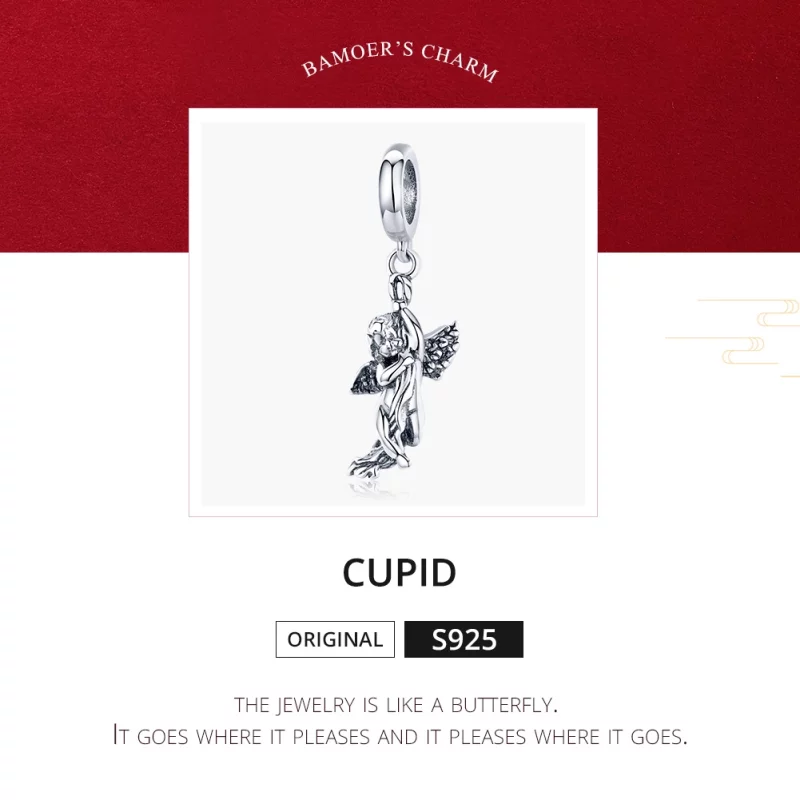 (image pour) Charm Pendant Style PANDORA Cupidon - SCC1405 - Afficher 8