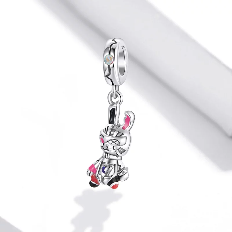 (image pour) Charm Pendant Style PANDORA Cyberpunk - Lapin mécanique - SCC1841 - Afficher 2