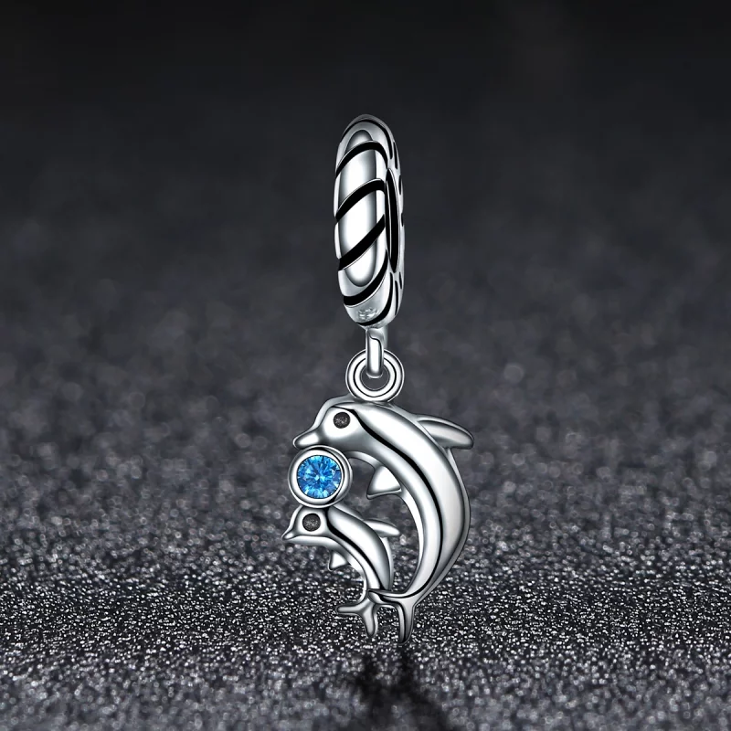 (image pour) Charm Pendant Style PANDORA Dauphin - SCC264 - Afficher 2