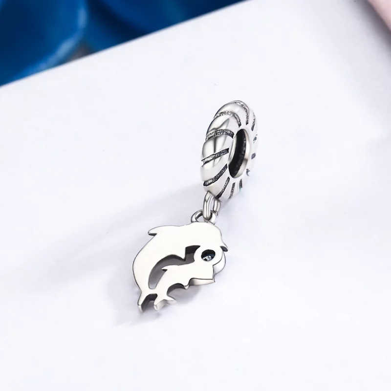 (image pour) Charm Pendant Style PANDORA Dauphin - SCC264 - Afficher 4