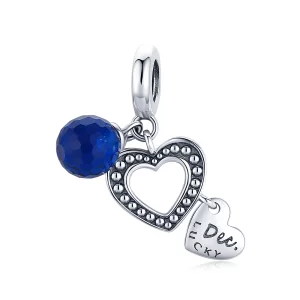(image pour) Charm Pendant Style PANDORA Décembre chanceux - SCC1721