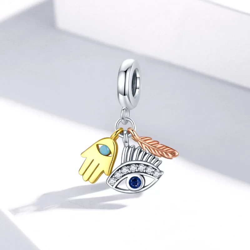 (image pour) Charm Pendant Style PANDORA Egypte - chanceux ange gardien - SCC1860 - Afficher 2