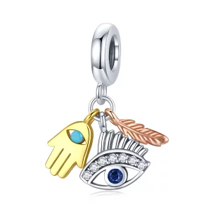 (image pour) Charm Pendant Style PANDORA Egypte - chanceux ange gardien - SCC1860