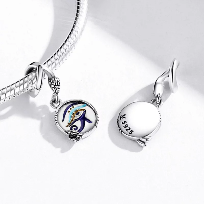 (image pour) Charm Pendant Style PANDORA Egypte - Yeux Jumeaux - SCC1857 - Afficher 4
