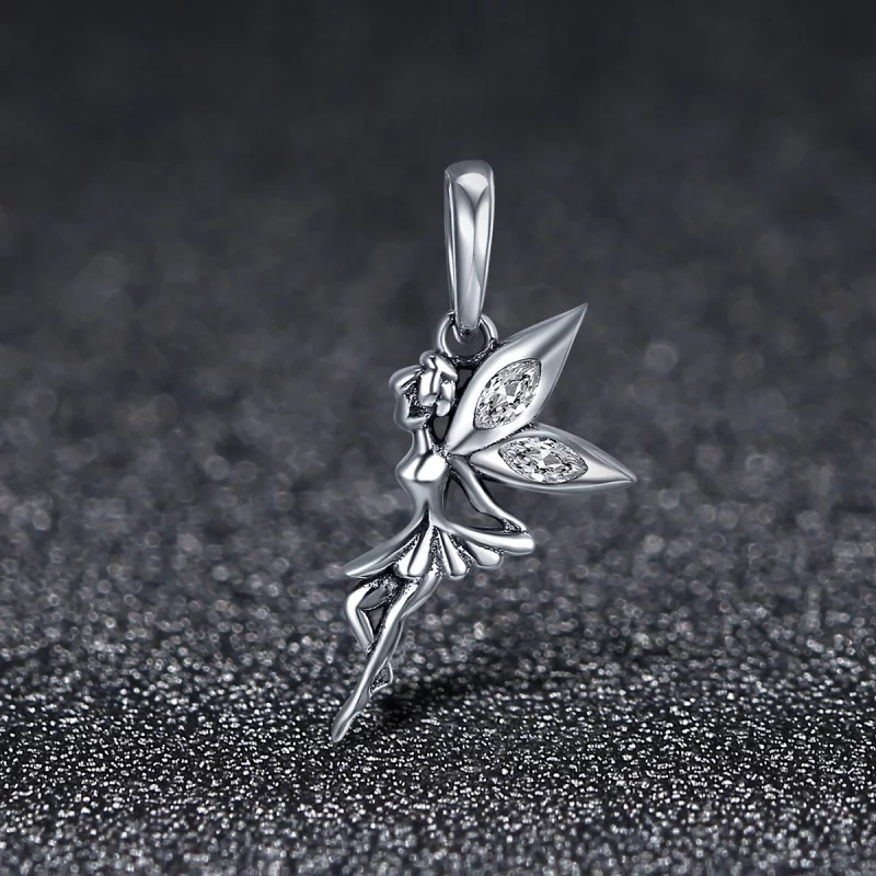 (image pour) Charm Pendant Style PANDORA Fée Fleur Blanche - SCC359 - Afficher 3