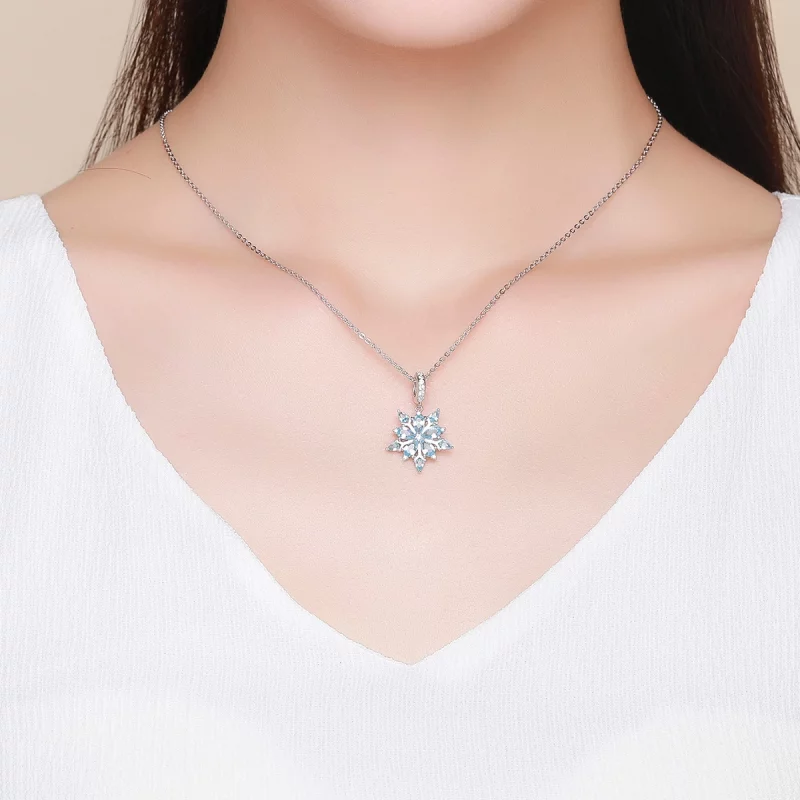 (image pour) Charm Pendant Style PANDORA Flocons de neige - SCC940 - Afficher 5