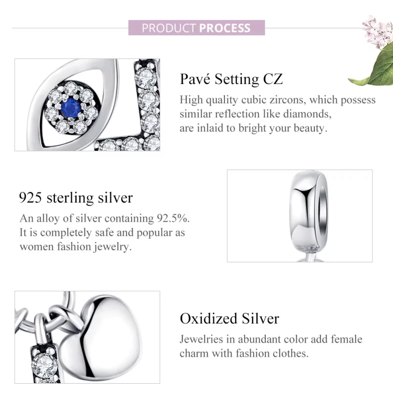 (image pour) Charm Pendant Style PANDORA Gardien - SCC1327 - Afficher 8