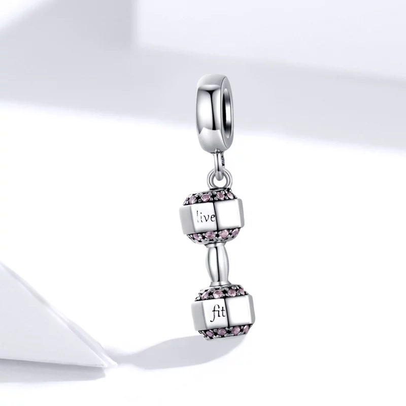 (image pour) Charm Pendant Style PANDORA Haltère - SCC1340 - Afficher 2