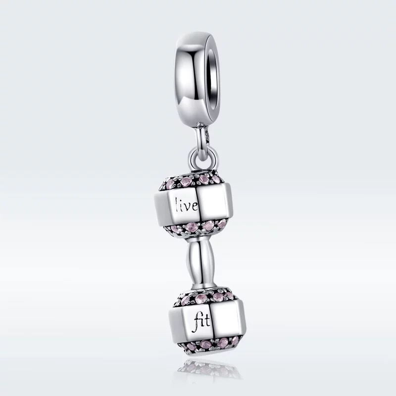 (image pour) Charm Pendant Style PANDORA Haltère - SCC1340 - Afficher 5