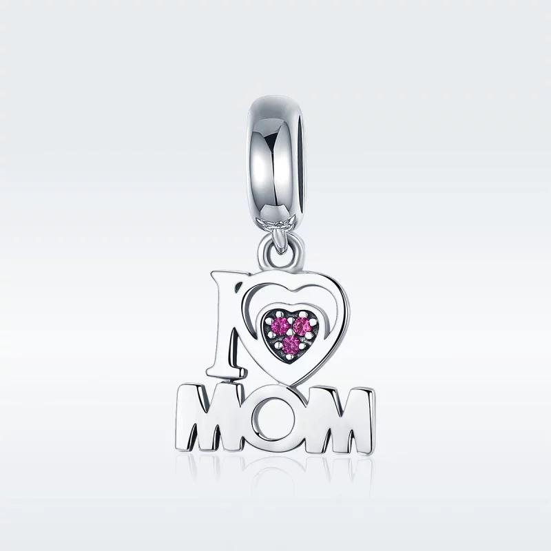 (image pour) Charm Pendant Style PANDORA J'aime maman - SCC420 - Afficher 2