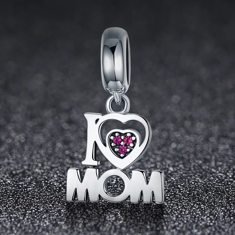 (image pour) Charm Pendant Style PANDORA J'aime maman - SCC420 - Afficher 3