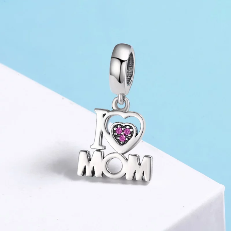 (image pour) Charm Pendant Style PANDORA J'aime maman - SCC420 - Afficher 4