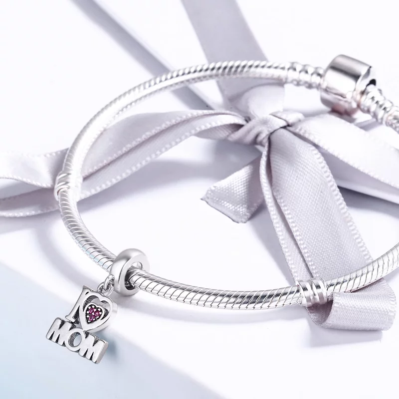 (image pour) Charm Pendant Style PANDORA J'aime maman - SCC420 - Afficher 5